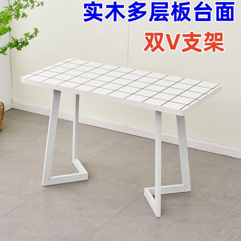 奶茶小吃店实木多层板快餐桌椅组合饭桌餐桌椅甜品店咖啡厅西餐厅