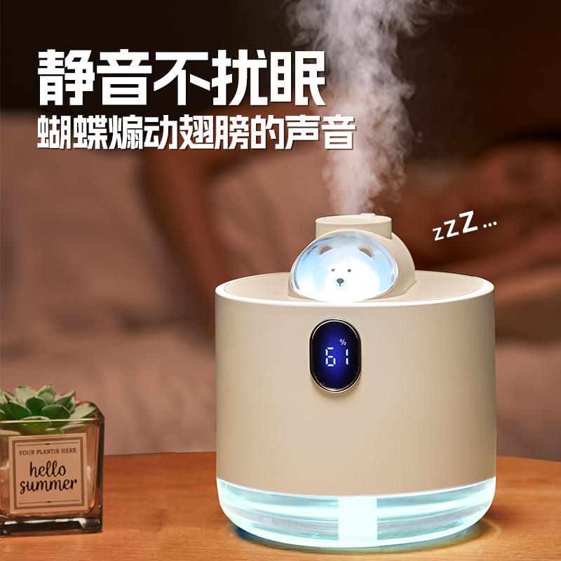 迷你加湿器静音卧室家用空气香薰办公室桌面小型孕妇婴儿2025新款