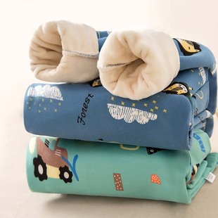 儿童打底男孩女童宝宝秋衣秋裤 加绒加厚婴儿冬季 男童保暖内衣套装