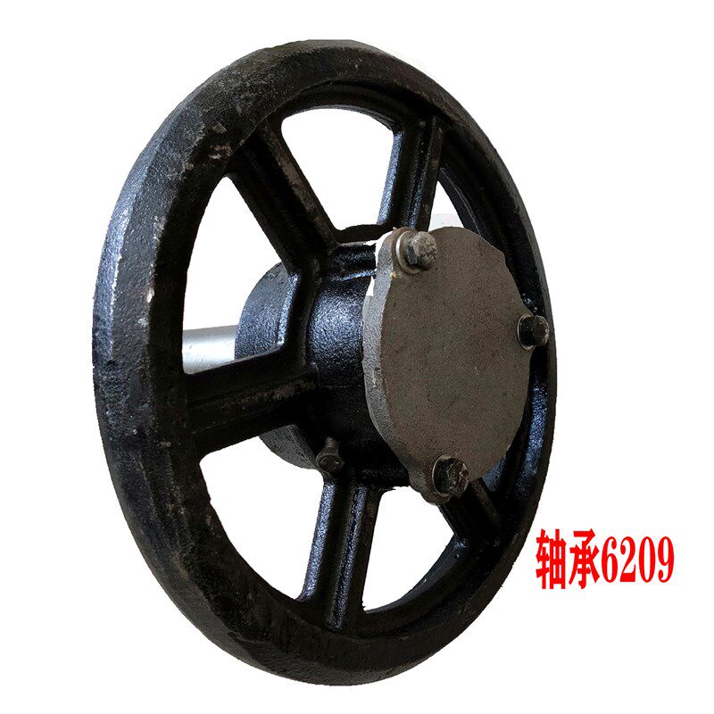 柳林收割机旋耕机涨紧轮履带导向轮组合总成轴承6209滚轮配件包邮