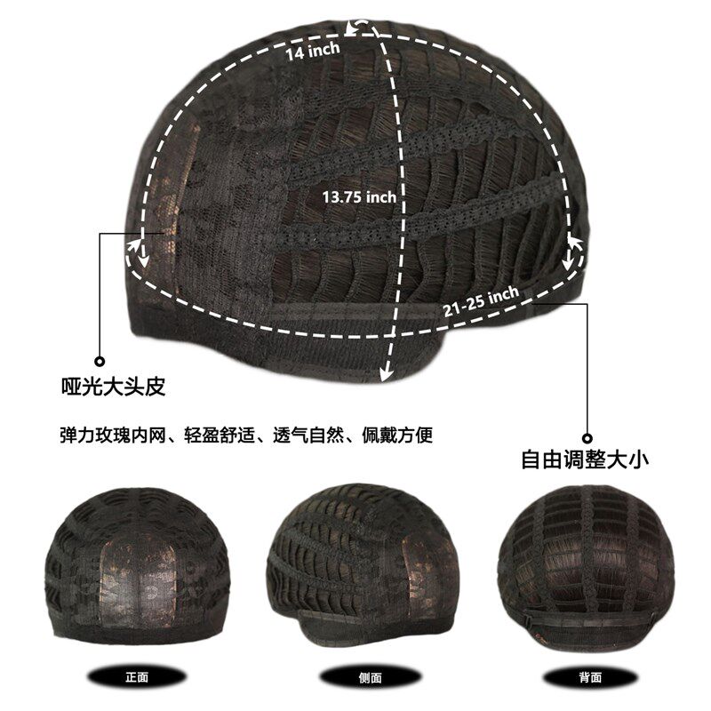 7jhhwig假发女短发卷发时尚复古羊毛卷蓬松自然粉金色发套主播款