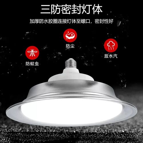超亮LED工矿灯厂房车间仓库灯E27螺口防水防潮工厂照明体育馆吊灯