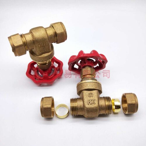 船用铜卡套闸阀大口径阀门水管总闸开关加厚全铜阀芯阀门15mm-54m
