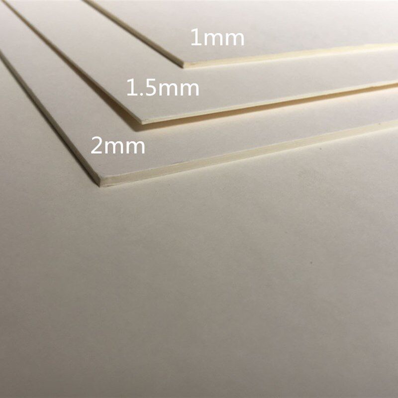 包邮白卡纸1-2MM模型厚纸板8k4KA1双面白A2A3A4绘图卡纸U胶硬纸板