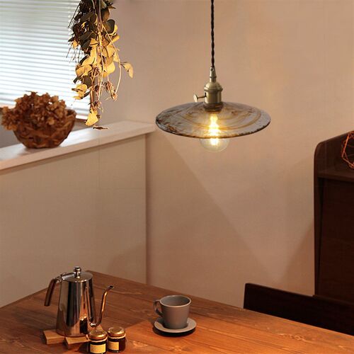 有木日式餐厅小吊灯餐桌复古侘寂风简约卧室床头灯厨房吧台黄铜