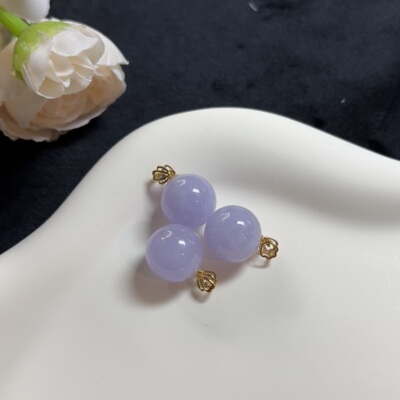 【老爸评测】 K847-98 紫珠子吊坠 天然缅甸A货翡翠多样性发一件