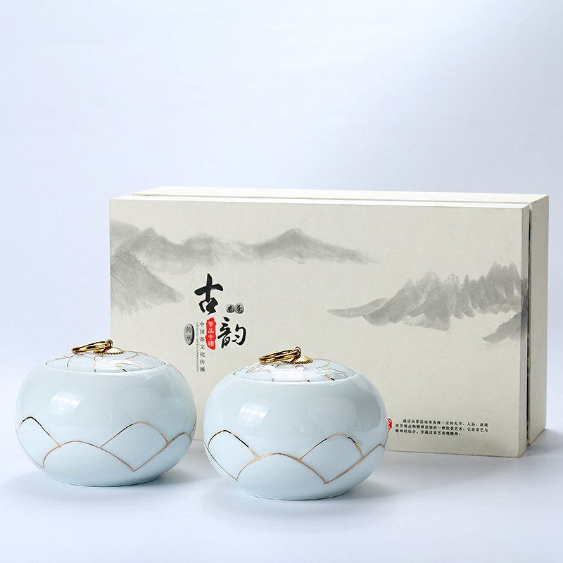 茶叶罐包装礼盒装空盒空礼盒高端精致定制绿茶红茶白茶金骏眉龙井
