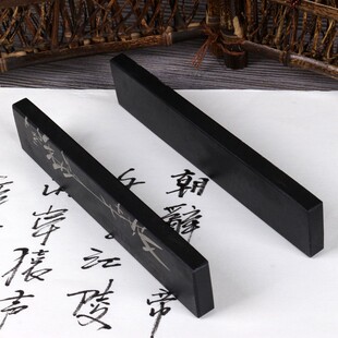 寒阳阁镇尺镇纸石头石质雕刻竹子雕花工艺练毛笔字画画压纸压书