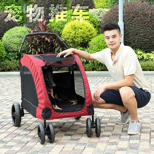 宠物车狗狗推车大型犬专用手推车狗车拖车狗拉车的车子老年狗轮椅