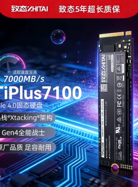 致态TiPlus7100/Ti600 长江存储M.2 SSD笔记本PCIE4.01T固态硬盘