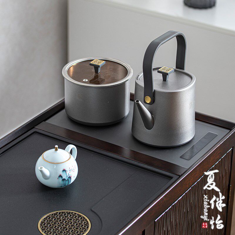 乌金木移动桌边几实木茶几客厅茶台茶水柜家用烧水壶一体沙发边柜