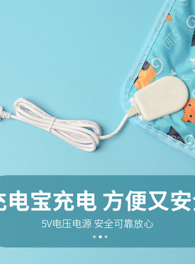 仓鼠刺猬加热垫USB便携电热毯蜜袋鼯金丝熊防水垫过冬保暖用品