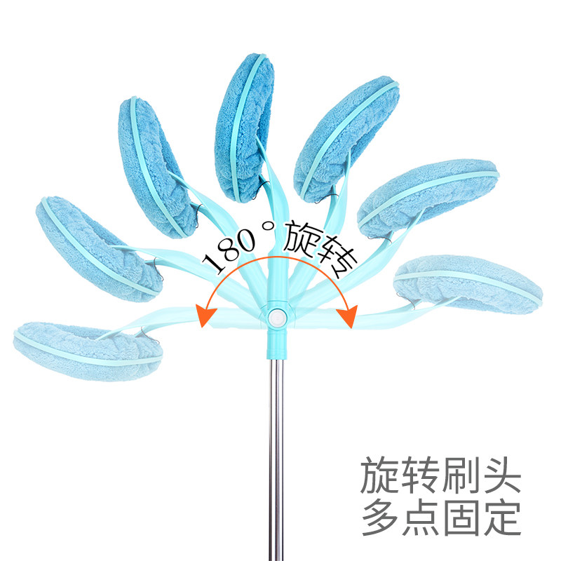 家用擦玻璃神器高楼层加长伸缩杆洗窗户搽玻璃刷瓷砖墙壁清洁工具