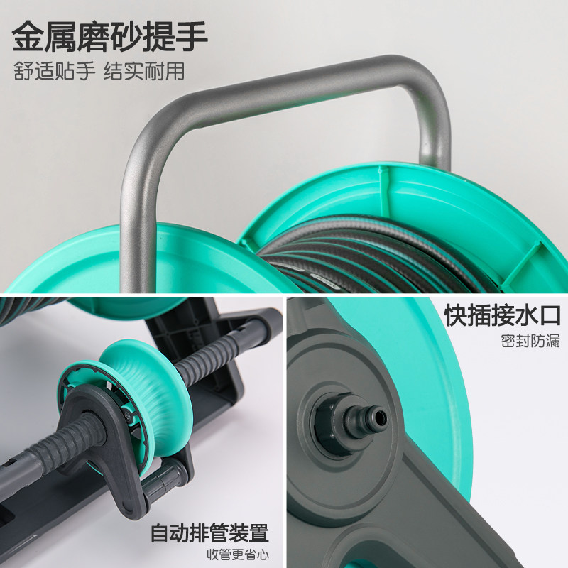 洗车家用高压水枪强力洗地4分水管软管增压冲洗自动排管收纳