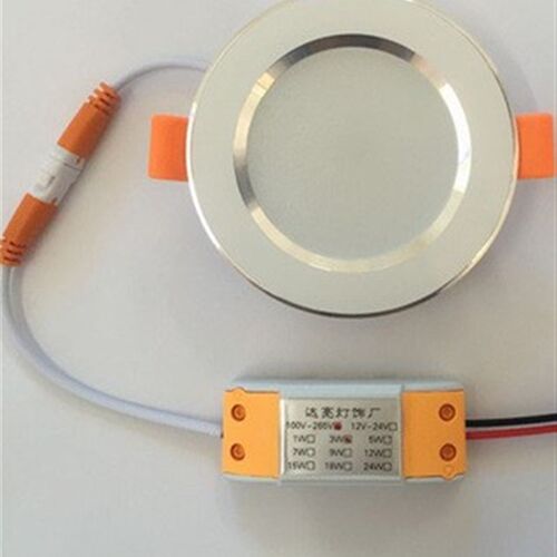 12vled吸顶灯12V24v嵌入式超薄36v48v圆形led筒灯电梯内船用房车
