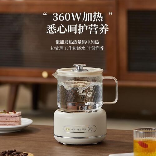 养生壶家用多功能全玻璃煮茶器烧水壶小型办公室花茶壶一人养生杯