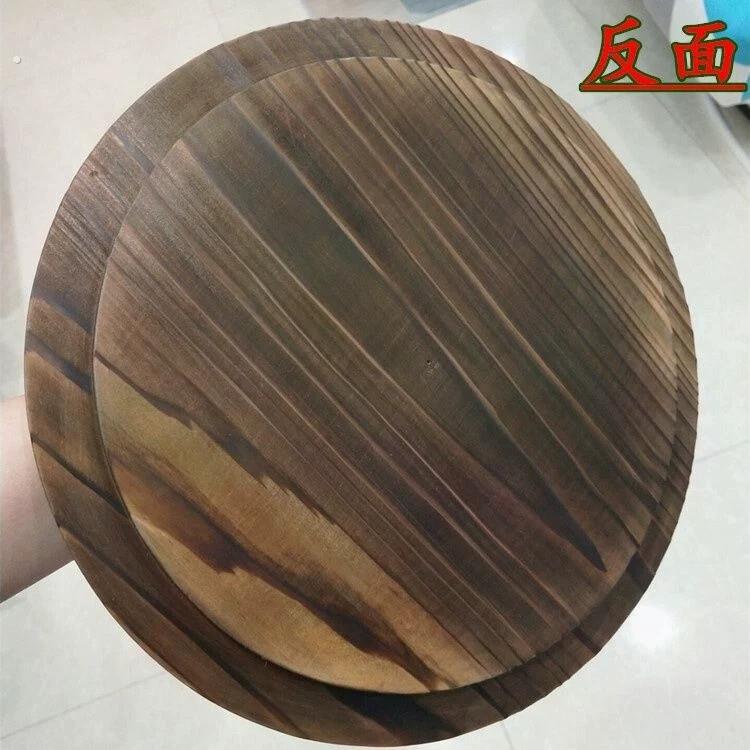 老工艺纯手工儿实木木质坛子罐子盖密封好不漏气小木头盖子木锅盖