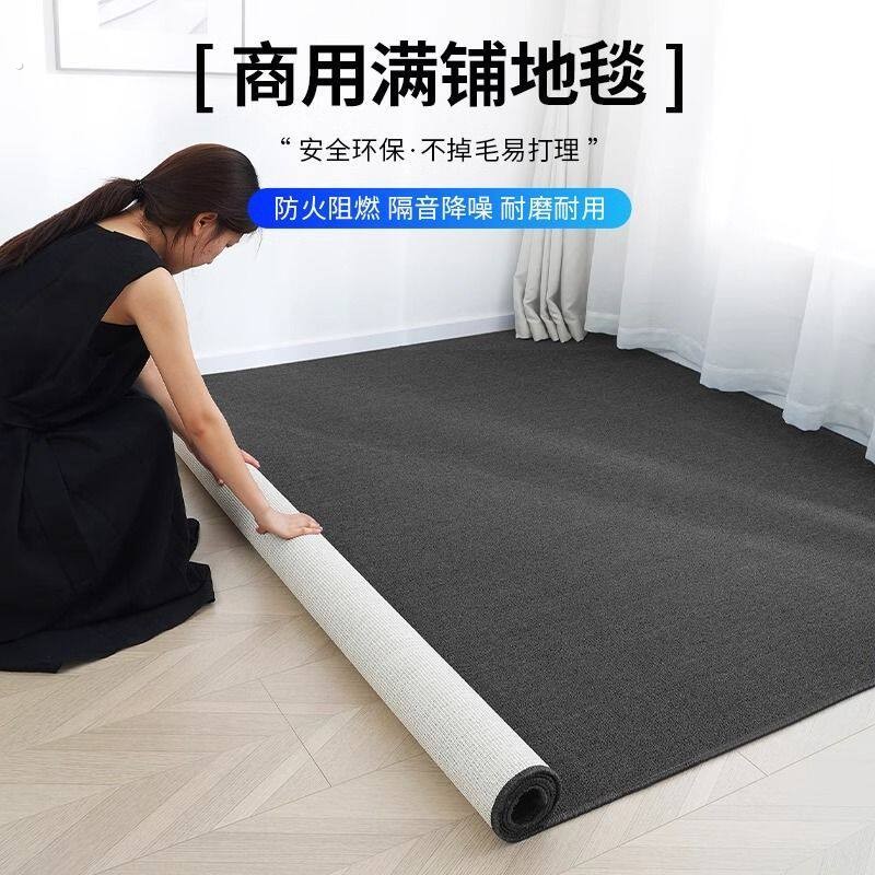 网红地毯商用拍照摄影棚出租房用满铺地毯加密圈绒房间装饰可