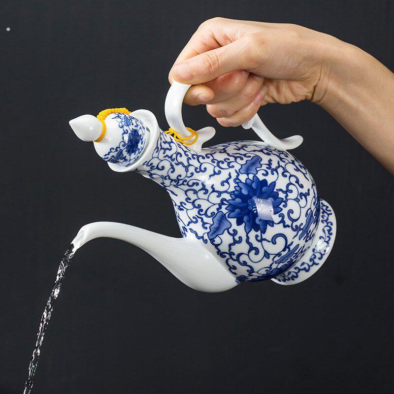 中式家用仿古一斤装陶瓷酒壶创意白酒老式分酒器大号古风宫廷酒具