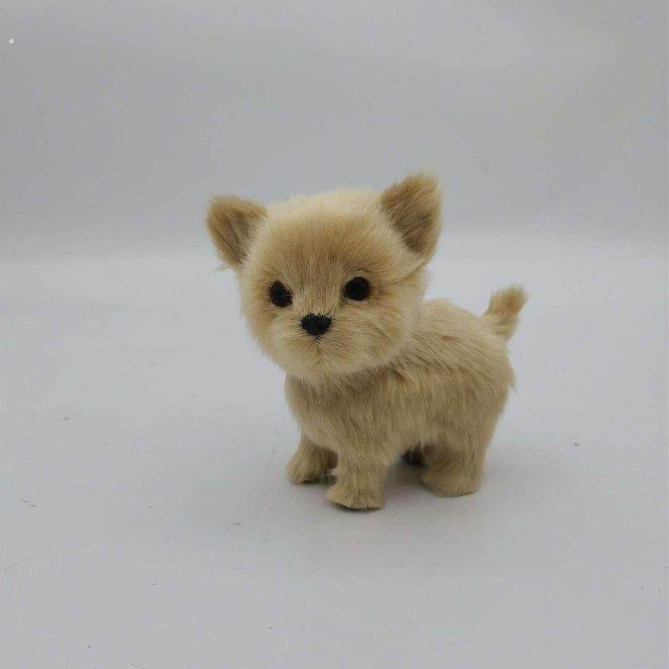 (不是真狗)仿真迷你吉娃娃狗茶杯犬生日礼品情人节礼物学生礼品