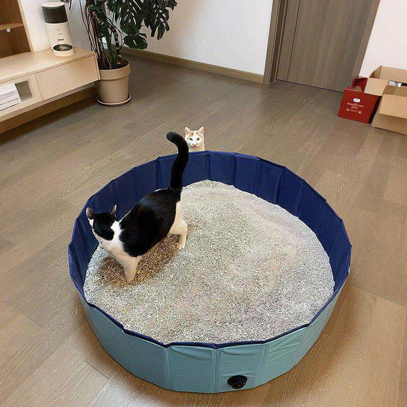 猫砂盆超大号防外溅猫厕所可折叠开放式猫咪专用屎盆子2025年新款