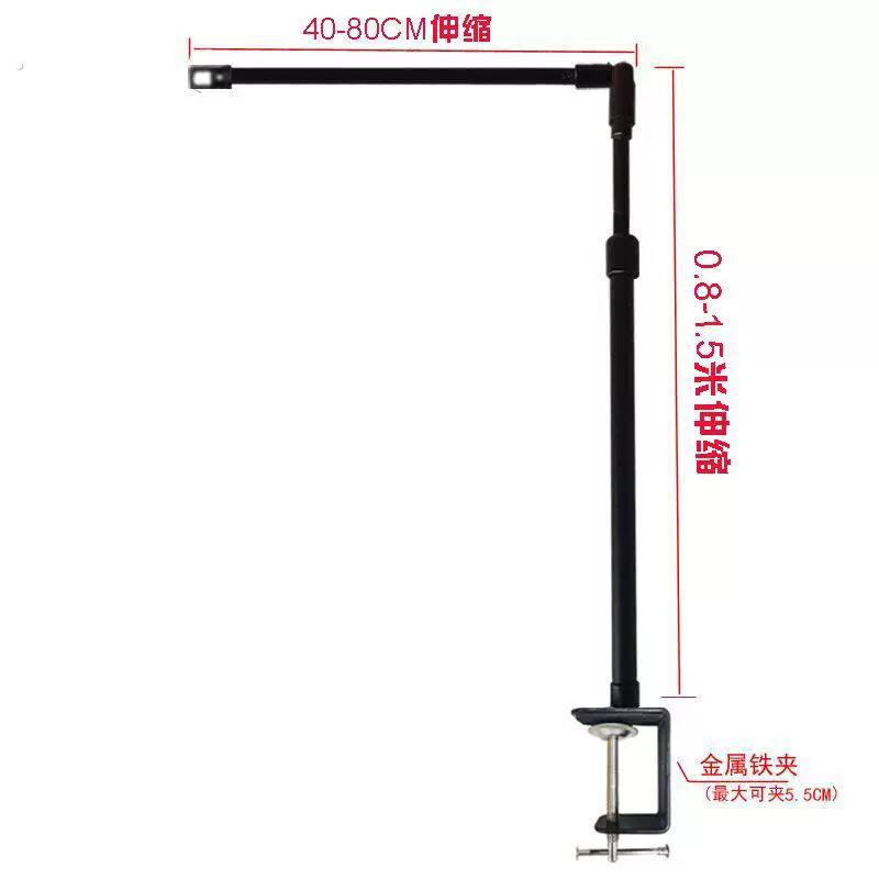 灯牌伸缩杆摆摊支架展示挂布户外应急灯杆横幅招牌广告夹桌面伸缩图片