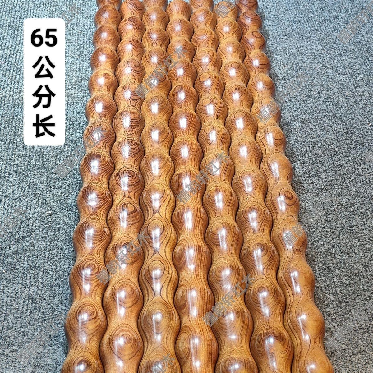 精品沙漠铁葫芦棍鬼脸把玩原木色防身中式按摩背棍健身木棍高端