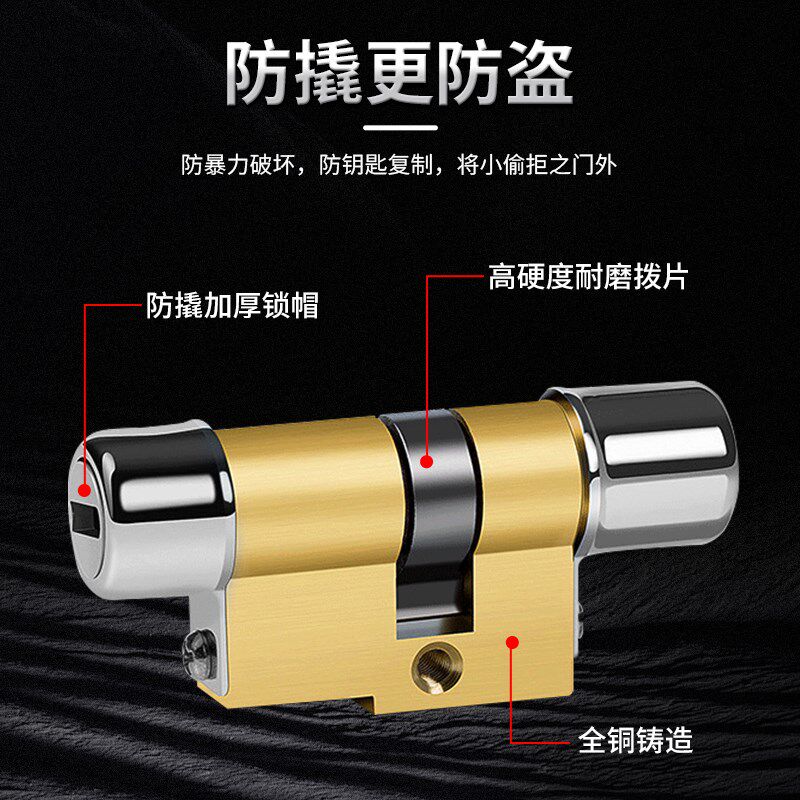 保德安防盗门锁芯11型13型超C级春天门老式盼盼门防盗异型锁芯