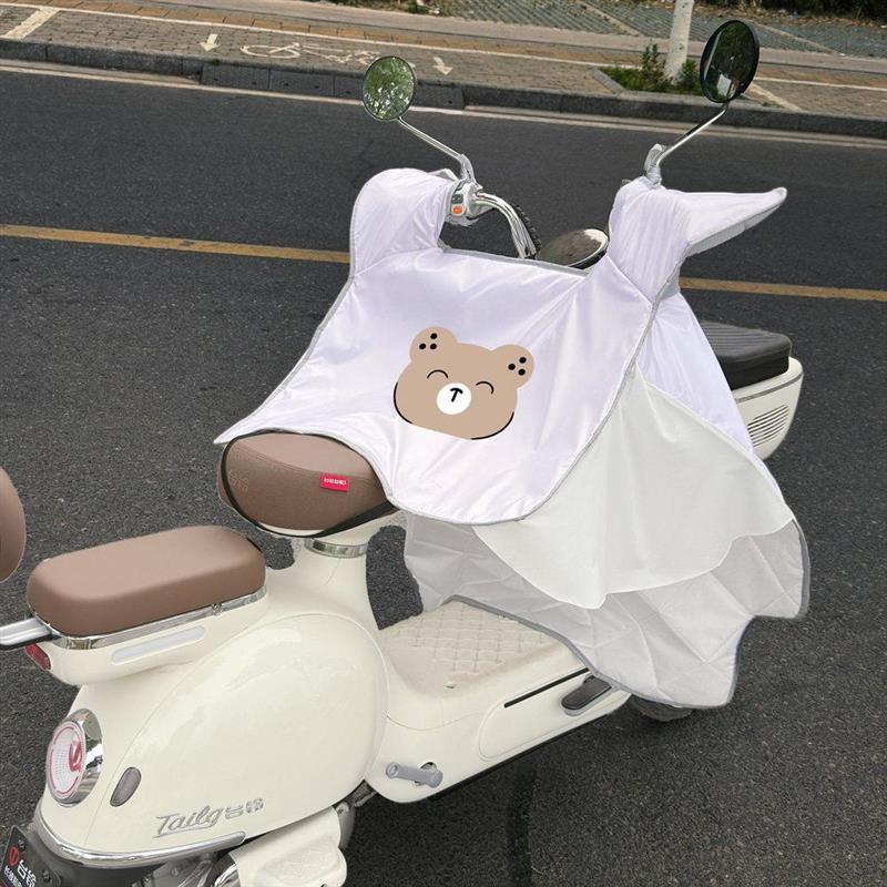 2026新款夏季薄款电动车挡风被防晒防水小电瓶机车抗UV罩挡风罩