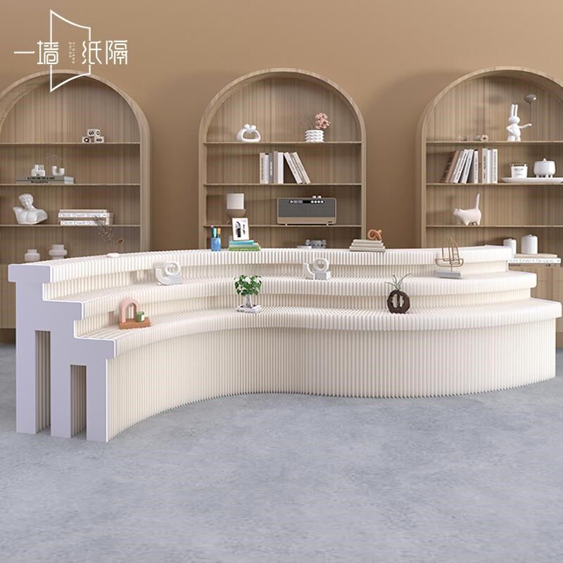 展台展示台商场玄关置物台精品陈列架可折叠货品摆台中岛流水台