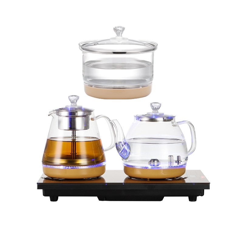 嵌入式自动烧水壶茶台专用 双层不锈钢1L快速加热 双桥品牌泡茶壶