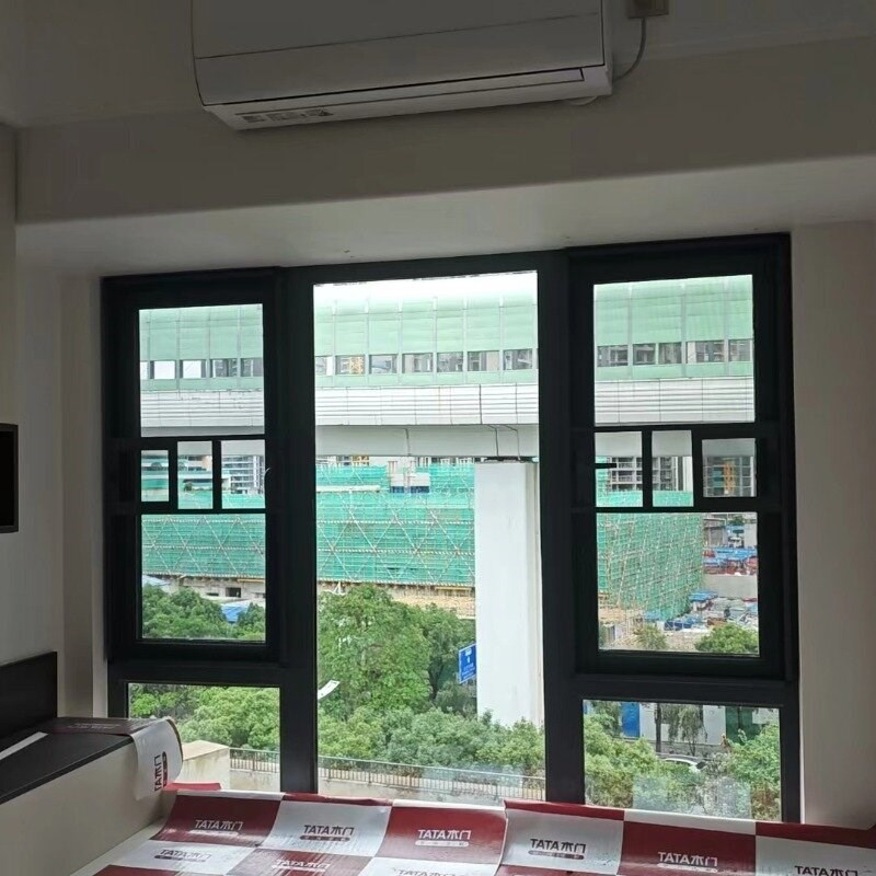 深圳东莞惠州金钢网防蚊纱窗纱门铝合金窗花折叠门上门包测量安装