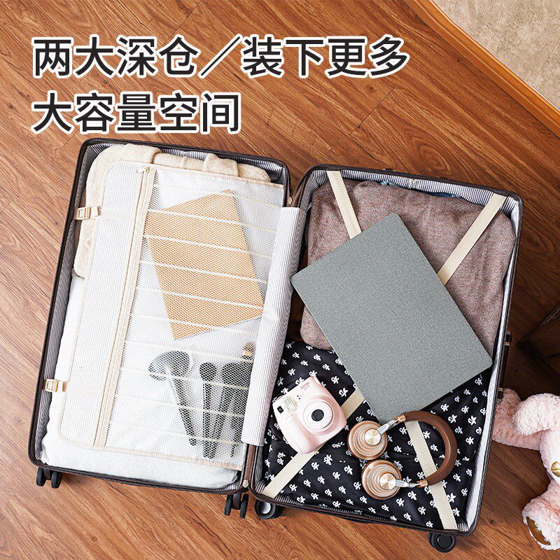 欧美复古行李箱学生TSA密码锁大容量旅行箱皮箱拉杆箱28寸拉链箱