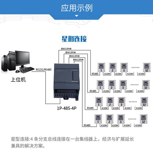 RS485集线器二主一从/多主一从隔离缓存型中继器分线器信号放大器