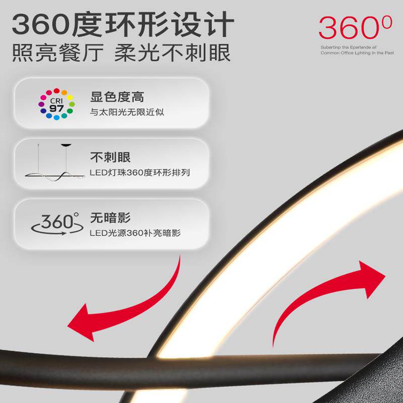 饭厅吊灯个性现代简约创意设计师长条饭厅灯吧台灯意式极简餐桌灯