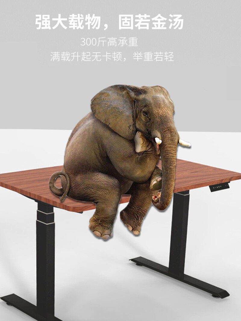 站立式电脑桌书桌办公支架智能可调节自动电动升降桌台式桌子家用