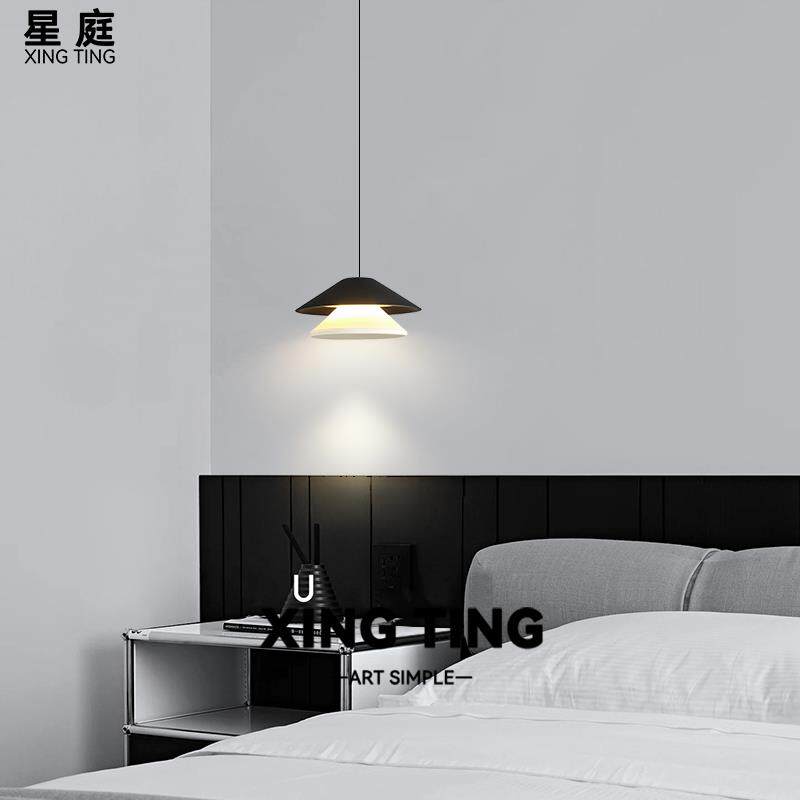 卧室床头吊灯现代简约新款意式沙发背景墙灯走廊北欧玄关吊线灯