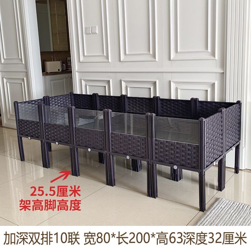 黄缘龟专用饲养箱家用宠物爬宠虫陆龟生态养殖箱造景箱塑料乌龟缸