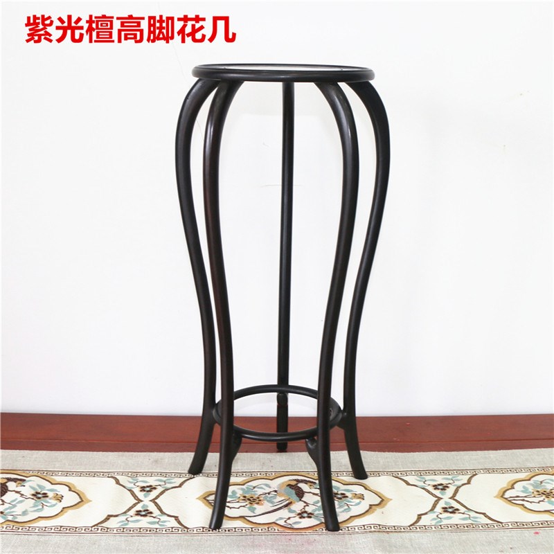 红木紫光檀/花几花瓶玉器黑檀文玩茶具摆件底座微型盆景花架