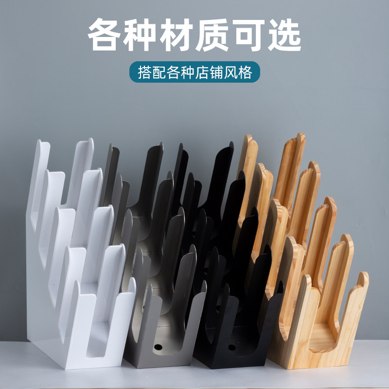 杯架外送一次性纸杯架简约置物架奶茶打包吧台收纳台式分杯架商用