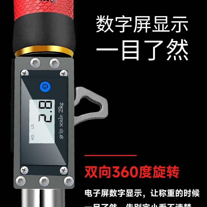 三乐控鱼器带电子秤数显旋转控大物多功能称重不伤鱼合金控鱼钳子