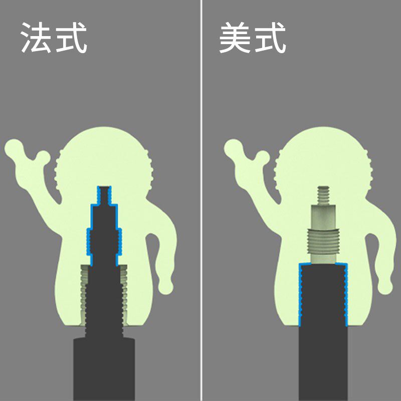扶摇 适用小布自行车可爱公路车轮胎气嘴塞气门芯帽夜光美嘴法嘴