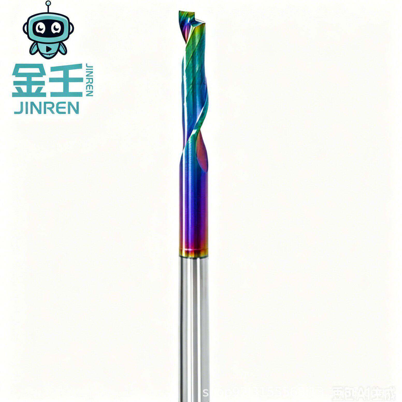 钨钢刃仿形铣刀铝型材钻孔切割雕刻机铣刀七彩铝用数控无毛刺