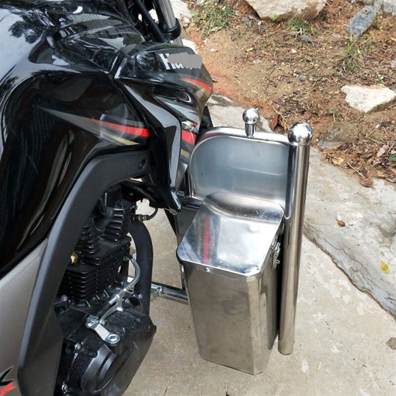 适DK150  HJ150-30摩托车帅影保险杠前护杠挡风置物箱工具箱改装