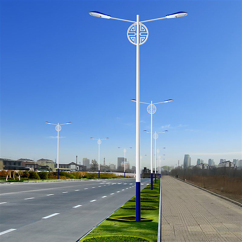 户外LED高杆市电路灯10/12米城市公路单双臂市政道路景观照明路灯