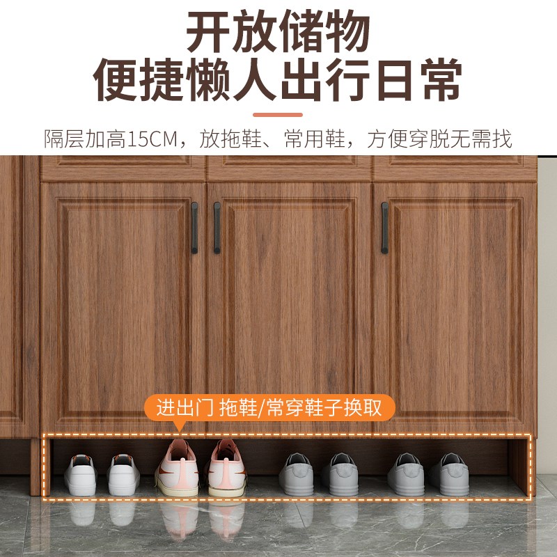 鞋柜玄关柜一体家用门口新款2024爆款进门鞋柜一体靠墙定制高鞋柜