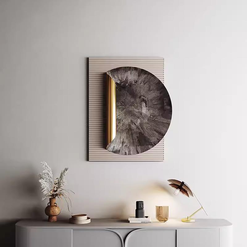 意式现代立体金属画实物画客厅壁画高档画餐厅浮雕挂画玄关装饰画