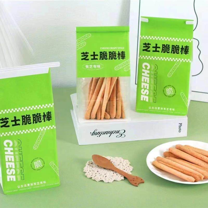 新品芝士脆脆棒袋子芝士棒卡拉棒中式糕点打包袋吐司面包烘焙包装