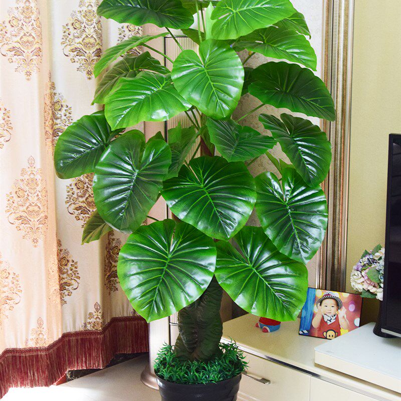 滴水观音假花花艺绿植仿真塑料花仿真花仿真树假绿植装饰仿真室内