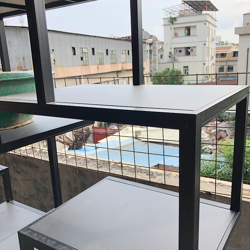 铝合金多层博古架新中式古典花架盆景园林花几奇石茶具古董摆设架